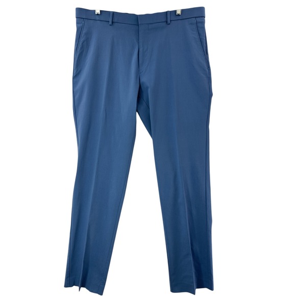 Tommy Hilfiger Other - Tommy Hilfiger Mens Tate Blue Thflex Dress Pants 36W X 32L Flat Front